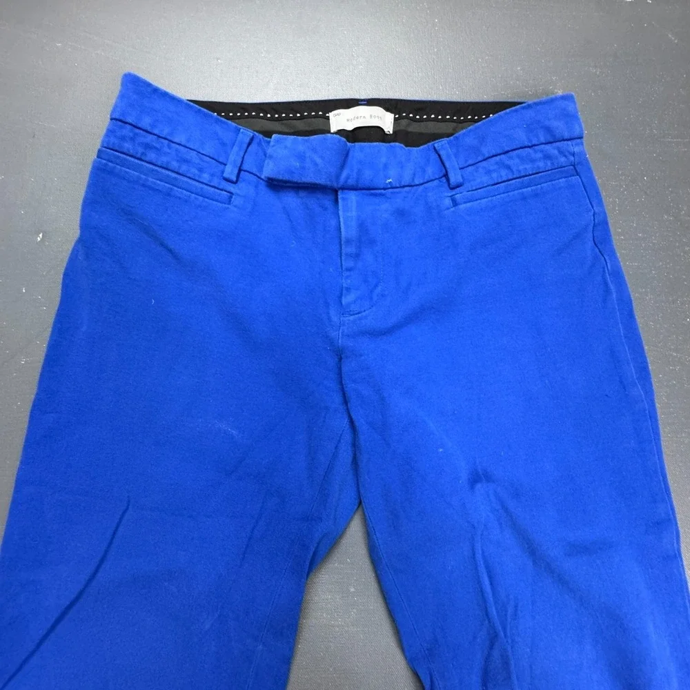 GAP Modern Boot Pants Women's Size 4 Blue Two-Way Stretch Flare Trouser Business - Picture 2 of 13